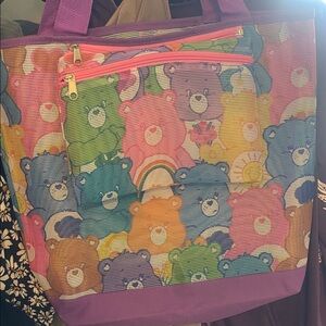 care bear mesh tote